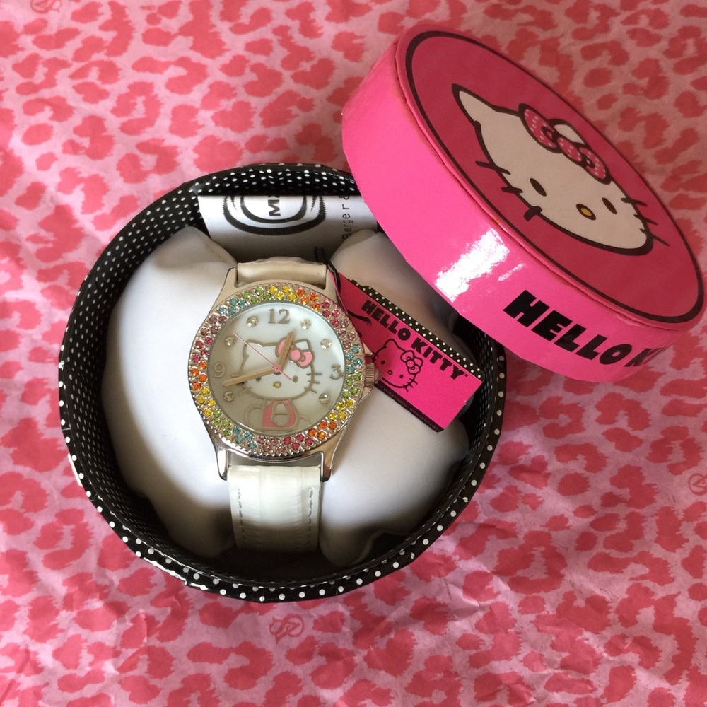 Hello Kitty Multicolor Crystal-Accent Watch